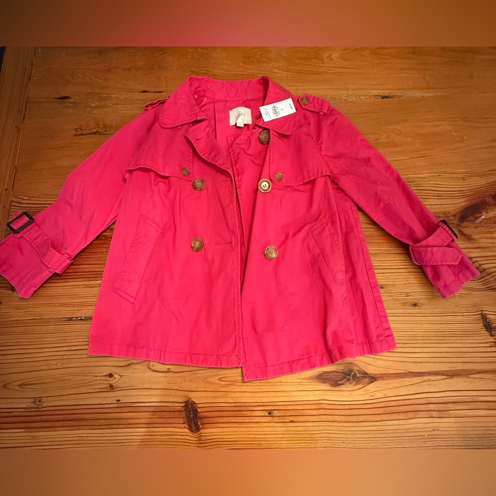 LOFT women’s bright pink double breasted jacket